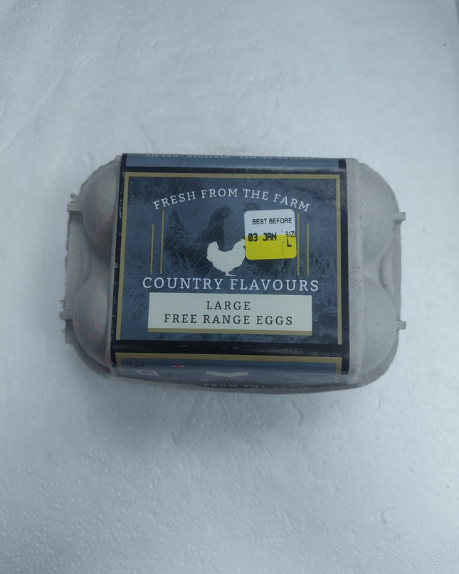Country Flavours 6 Large Free Range Eggs