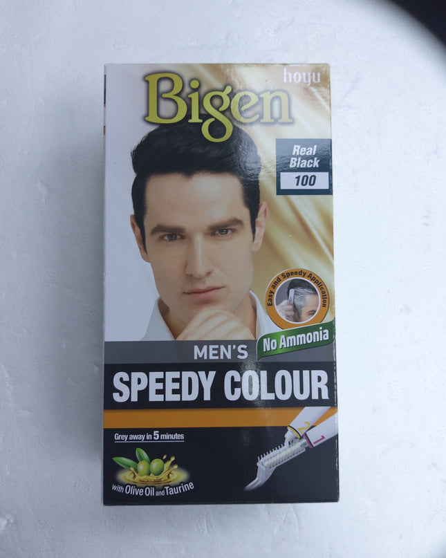 Bigen real black mens speedy colour