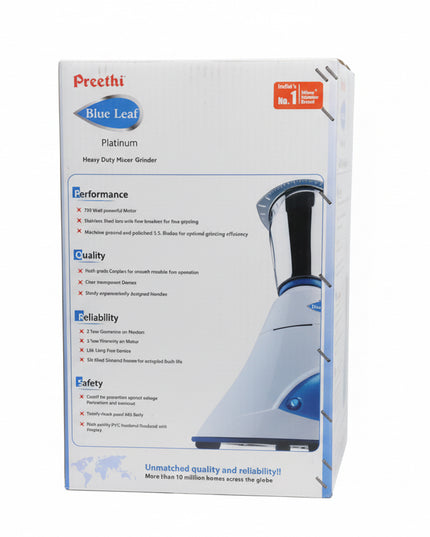 Preethi blue leaf platinum Heavy Duty Mixer Grinder