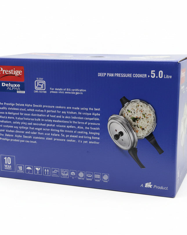 Prestige 5 Lit stainless steel pressure cooker