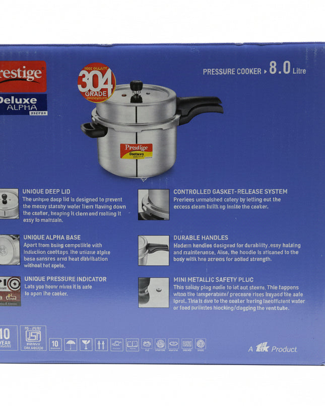 Prestige Deluxe ALPHA Pressure cooker  8 liter