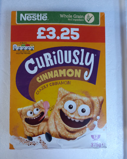 Nestle curiously cinnamon 375g